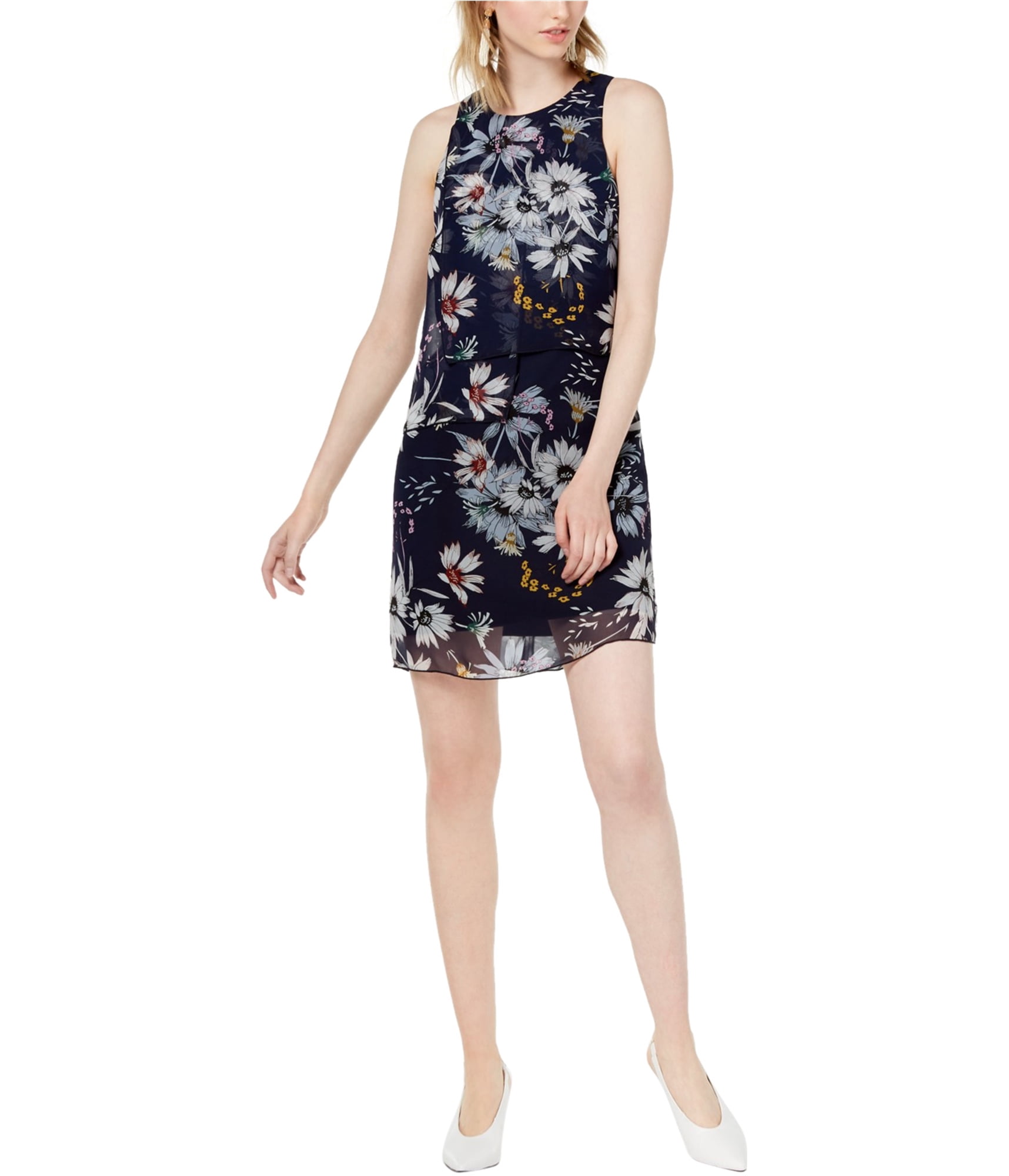 calvin klein blue sequin dress Mini Dress Blue Sarai Cowl Neck Sequin Mini Dress Size 10