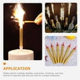 Hxoliqit King Of Sparklers Pack Of 6 Gold Wrapping Sparkling Candles