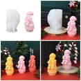 thumbnail image 2 of Santa Silicone Candle Molds Epoxy Resin Silicone Molds for Candle Soap, 2 of 8