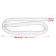 thumbnail image 3 of Replacement Pool Hoses for Above Ground Pools,Long Filter Pump Hose,Pool Pump Hose with 8 Metal Clamps 39inch 4PCS White Clearance!, 3 of 7