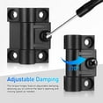 thumbnail image 3 of Hemobllo 10Pcs Adjustable Torque Hinges Black Plastic Silent Cabinet Door Hinges for Furniture, 3 of 8