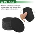 thumbnail image 4 of Hojas de lijado de gancho y bucle Unique Bargains 125x125mm negras de grano 80, redondas, eficientes para el pulido y la fabricación y reparación de automóviles, carpintería., 4 of 7