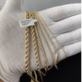 thumbnail image 2 of 10K Gold Rope Chain Gold Rope Chain Necklace 2mm 2.2mm 2.6mm 3.2mm 4.8mm 6mm 18-26 inches, 10K Gold Rope Chain, 10K Gold Chain,  Men Women (Width:2.2mm; Necklace length:20;), 2 of 9