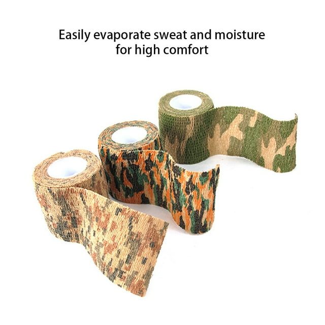 Wraps Tapes Outdoor Hunting Stealthes Tape Reusable Glue Roll Invisible Anti-Blister Waterproof Wraps Protective Bandage Sport Maple Leaf Camo