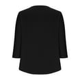 thumbnail image 4 of Women's T Shirts Womens Shirts 3/4 Sleeve Shirts for Women Trendy Women's Blouses Work My Order Trending Gifts, 4 of 5