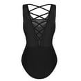 thumbnail image 3 of DPOIS Women's Ballet Dance Gymnastics Leotard Bodysuit Dancewear, 3 of 7