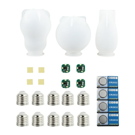 

1 Set Practical Light Bulb Casting Molds DIY Silicone Light Bulb Making Molds