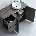 thumbnail image 4 of Randalco Indiana 48" Modern Wood Bathroom Vanity Cabinet in Charred Gray, 4 of 4
