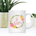 thumbnail image 2 of CTDream 11oz. Coffee Mug, Lil Sister, Floral Wreath, 1-Pack, Birthday Christmas Present Ideas for Her Wife, 2 of 7