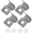 thumbnail image 1 of 10 Gallon Fish Tank Lid Aquarium Cover Bracket, Stainless Steel Fish Tank Lid Clips Glass Cover Anti-Slip Holder Support Aquarium Accessories 4pcs Rimless Aquarium, 1 of 5