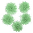 thumbnail image 1 of 5x Flores artificiales de gasa falsas para la decoración de la boda Artesanía ricolaje verde Sunnimix Cabeza de flor de tocado diy, 1 of 8