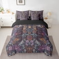 thumbnail image 2 of Castle Fairy Gothic Snake Twin Bedding Sets,Chic Floral Flowers Bedding Comforter Set, 2 of 8