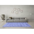 thumbnail image 3 of Ahgly Company Machine Washable Indoor Rectangle Persian Blue Traditional Area Rugs, 2' x 3', 3 of 4