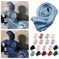 thumbnail image 2 of Solid Color Headscarf Ravel Sunscreen Silk Scarf Thin Style Large Scarf New O4 Z1I4, 2 of 3