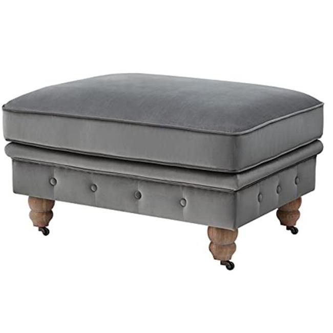 Posh Living SCO21402DGUE 20 x 25 x 36 in. Londynn Button Tufted