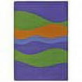 thumbnail image 2 of Kid Essentials Teen Area Rugs Flow Rectangle 5'4" x 7'8" Violet, 2 of 2