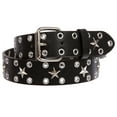 thumbnail image 2 of Silver Star Grommets Studded Leather Jean Belt, 2 of 3