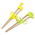 thumbnail image 2 of CRCMURE Tableware Kids Training Helper Portable Cartoon Learning Training Chopsticks Children, 2 of 8