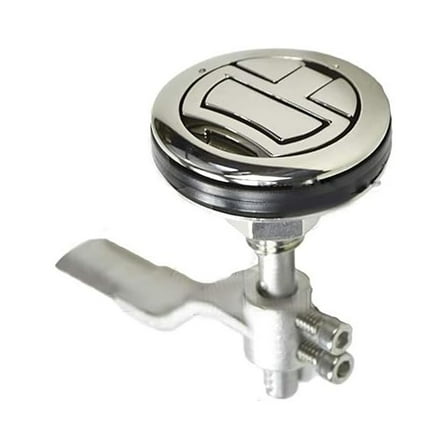 MARINE CITY Flush Cam Latch T-Handle  316 Stainless Steel, 3.68 Inch Length, Rust-Resistant, Water-Tight Seal, Fits 2 Inch Hole, for Boat Hatch, Locker, RV Pack of 1