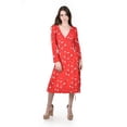 thumbnail image 1 of Vestido envolvente Roman Fashion /Juvenil, 6259 (Rojo flor) rojo ECH, 1 of 5