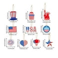 thumbnail image 3 of Hvmvliv 4th of July Hanging Decorations (1 Set) USA 4th of July Hanging Ornaments Red White and Blue Flag Gnome Hanging For Memorial Day Decorations Multicolor, 3 of 7