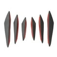 thumbnail image 1 of Front Bumper Side Canards Fin,6 Pcs Front Bumper Front Bumper Splitter Fins Front Bumper Lip Decoration Advanced Technology, 1 of 8