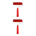 thumbnail image 3 of Wweixi Delicate Embossed Pattern Painting Roller with Plastic Handle Add Touch of Sophistication to Living Space Red Type C 2Set, 3 of 6