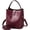 Wine Red, variant on Retro Alligator Bucket Bag, Genuine Leather Crocodile Pattern Designer Shoulder and Crossbody Wallet Bag for Women