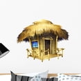 thumbnail image 1 of Tropical Bungalow Wall Mural by Wallmonkeys Peel and Stick Graphic (24 in H x 24 in W) WM21512, 1 of 4