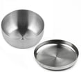 thumbnail image 4 of 304 Stainless Steel Cover Bowl Single Layer Steamed Rice Bowl Kitchen Tableware, 4 of 8