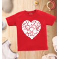 thumbnail image 4 of Shop4Ever Heart Cloud Toddler's Cotton T-Shirt 3T Red, 4 of 6