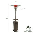 thumbnail image 2 of Hanover 7 ft. 48,000 BTU Steel Propane Patio Heater in Bronze, Gas Outdoor Heater, HAN001BR, 2 of 10