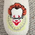 thumbnail image 4 of ZELAND Funny Clown Horror Movie Cotton Slippers for Men & Women - Warm, Anti-Slip, Cartoon Plush House Shoes for Halloween/Christmas, 4 of 5