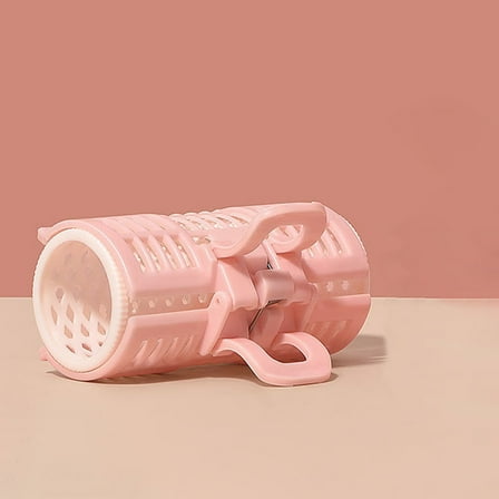 BESTOYARD 4pcs Easy Curlers for Short Hair Curling Rollers Pink ABS