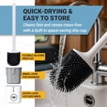 thumbnail image 4 of Silicone RV Toilet Brush, Compact, Won't Damage Toilets or Seals, Wall-Mount No-Drip Holder, 4 of 4