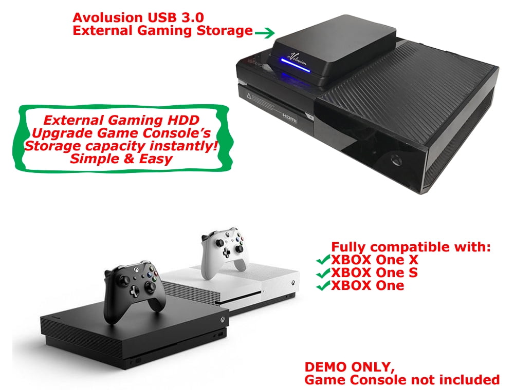 Avolusion HDDGear Pro 3TB (3000GB) 7200RPM 64MB Cache USB 3.0 External Gaming Hard Drive (for Xbox ONE X/S, Pre-Formatted) - 2 Year Xbox Series X Avolusion HDDGear Pro 3TB (3000GB) 7200RPM 64MB