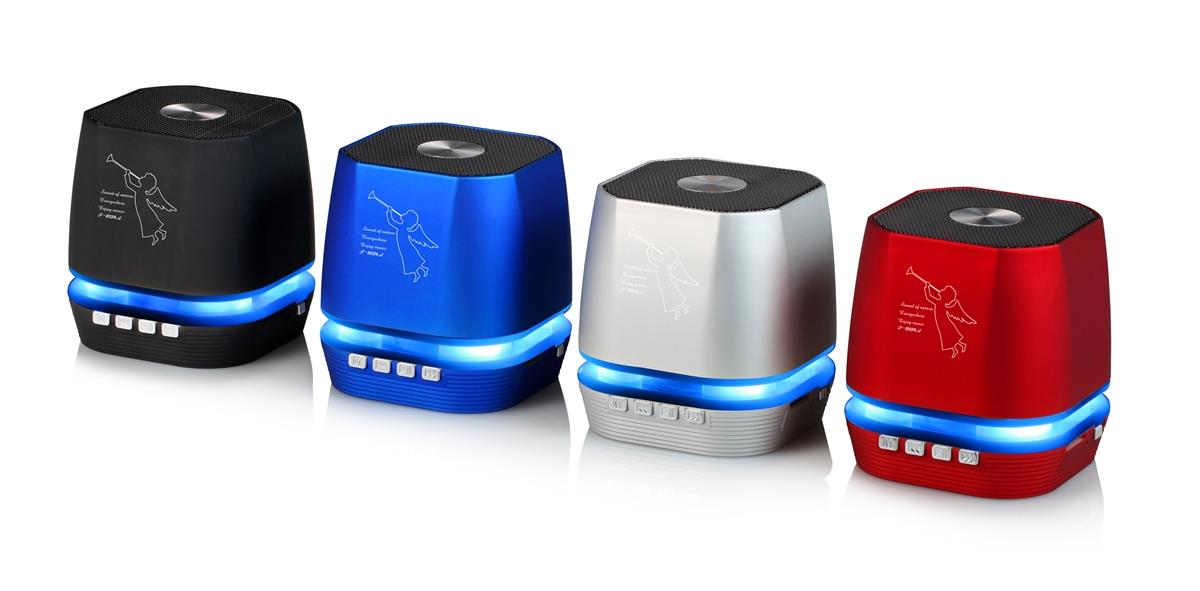 Lighting Wireless Speaker w/ FM Radio for Asus ZenFone Max (M2), Max Pro (M2), Max (M2), Max (M1) (Red) - image 2 of 3