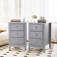 thumbnail image 2 of UBesGoo Upgraded White Nightstand with 3 Drawers, Modern Night Stands for Bedrooms with Metal Knobs, Wooden Bed Side Table/Night Stand for Small Spaces, College Dorm, Kids' Room, Living Room, 23.6in H, 2 of 10