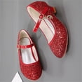 thumbnail image 5 of breaise Girl's Mary Jane Ballerina Ballet Flats Sparkle Wedding Party Flower Girl Princess Dress Shoes for Kids, 5 of 8