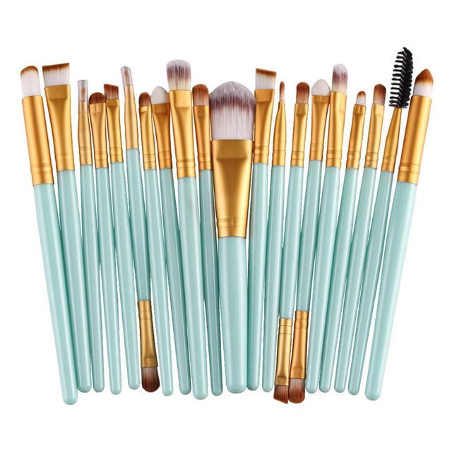 20 unidades/juego de brochas de maquillaje suave, brochas cosméticas, herramienta de maquillaje de belleza para ojos y cara Yuyangstore pinceles de maquillaje profesional