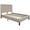 Beige, variant on Flash Furniture Roxbury Full Size Tufted Upholstered Platform Bed in Beige Fabric