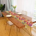 thumbnail image 2 of Yayeee Table Runner 70 inches Long Home Kitchen Dinning Party Decoration, Purple Abstract Floral, 2 of 7