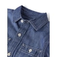 thumbnail image 2 of The Children's Place Boys Long Sleeve Chambray Button Up Shirt, Sizes S-XXL, 2 of 3