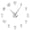 Silver, variant on Botanical Cactus Silouette Frameless Wall Clock Stickers, DIY Modern Decorative Clocks for Living Room, Bedroom, Office - Easy to Install, Large 3D Clock Design (Gold,47in)