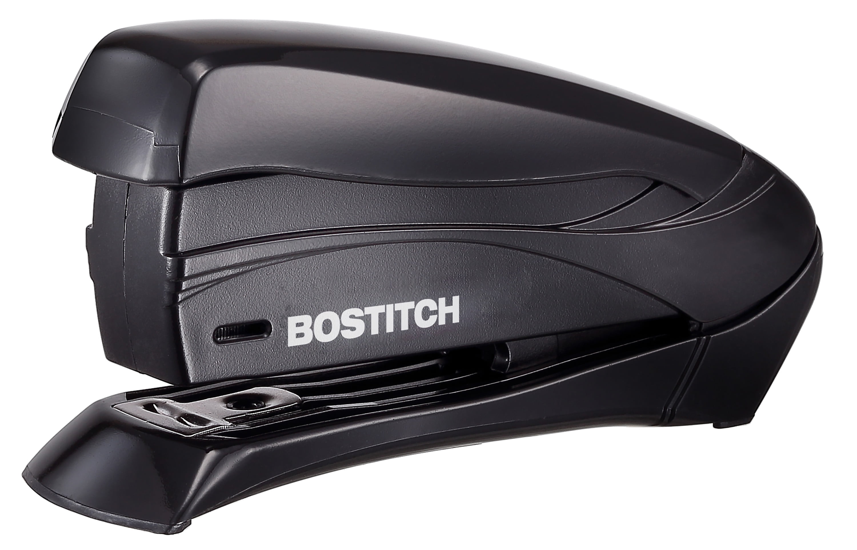 Bostitch Office Inspire Stapler, 15 Sheet Capacity, One Finger Use, No Effort, Spring Powered Stapler, Black