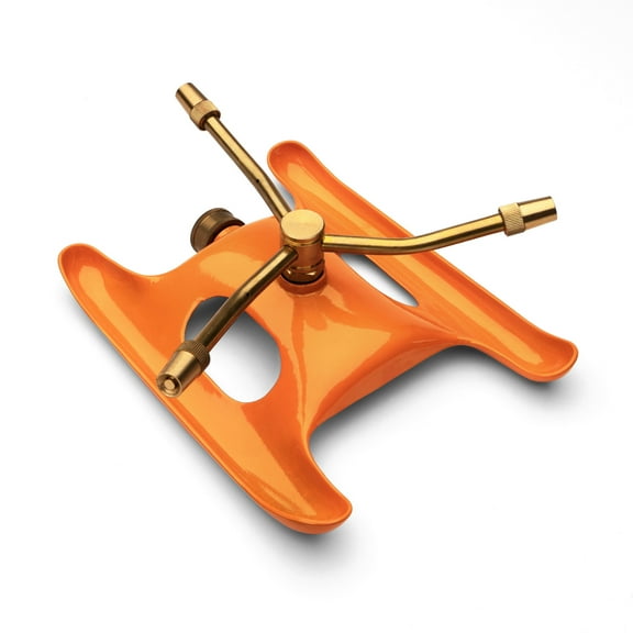 Kings County Tools 3-Arm Rotating Lawn Sprinkler for Yard Watering with Adjustable Jets