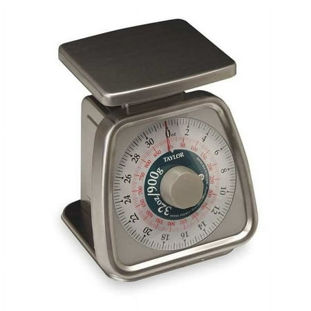 Taylor Dial Scale,SS,32 oz Weight Cap.,Silver TS32F