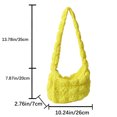 thumbnail image 4 of Bolsos acolchados de nailon para mujer, bolsos de hombro, bolsos de compras pequeños Hobo (amarillo) Ndcxsfigh Para Estrenar, 4 of 4