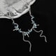 thumbnail image 2 of Collar Irregular para mujer, colgante de estrella de piedra de ojo de gato, circonita, perla, gota de agua, cadena OT, joyería diaria Simple de moda, 2 of 5