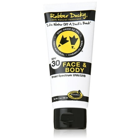 spf untinted ducky sunscreen rubber oz tube natural face body